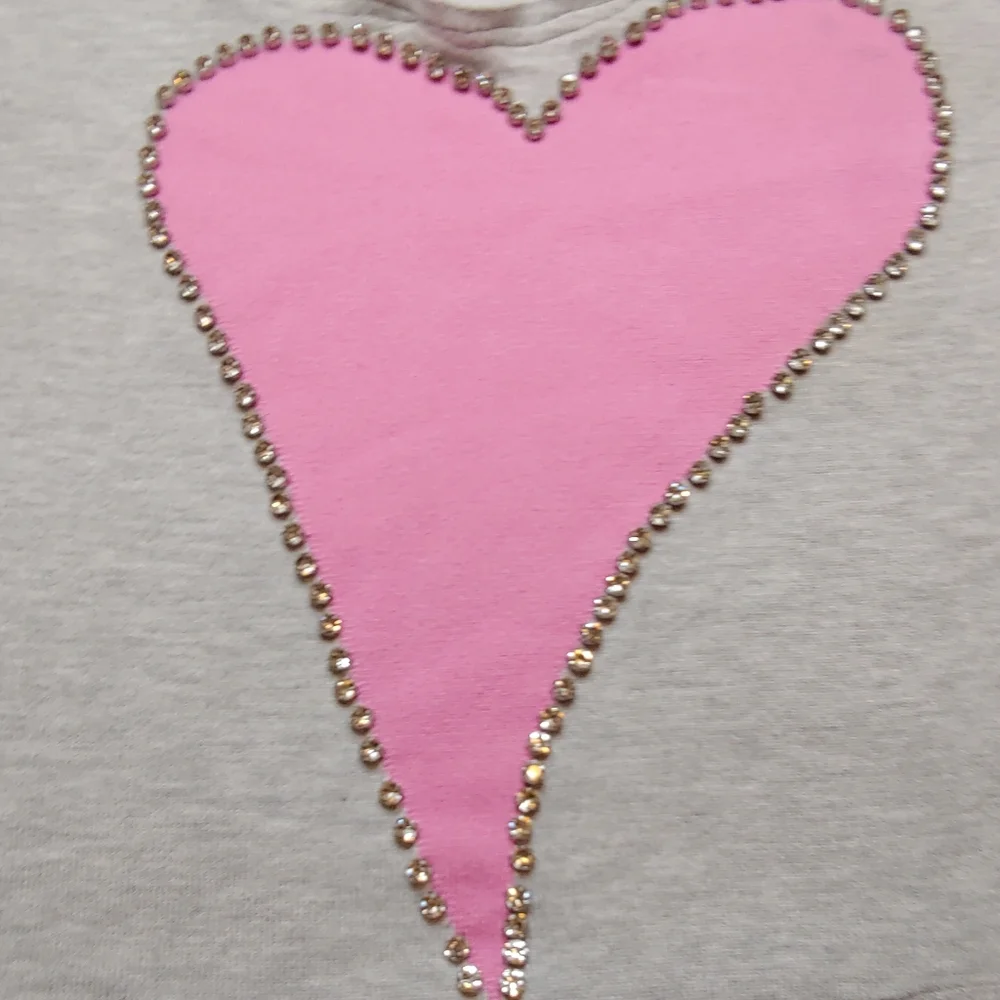 Magaschoni Pink Heart Surrounded by Substantial Size Rhinestones Medium - Picture 2 of 13